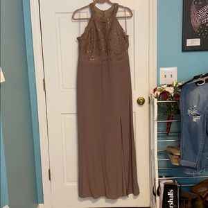 Light brown formal gown